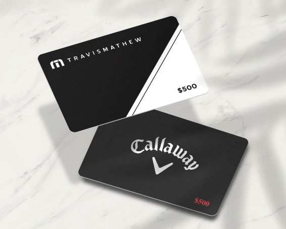 Callaway and Travis Mathew gift cards