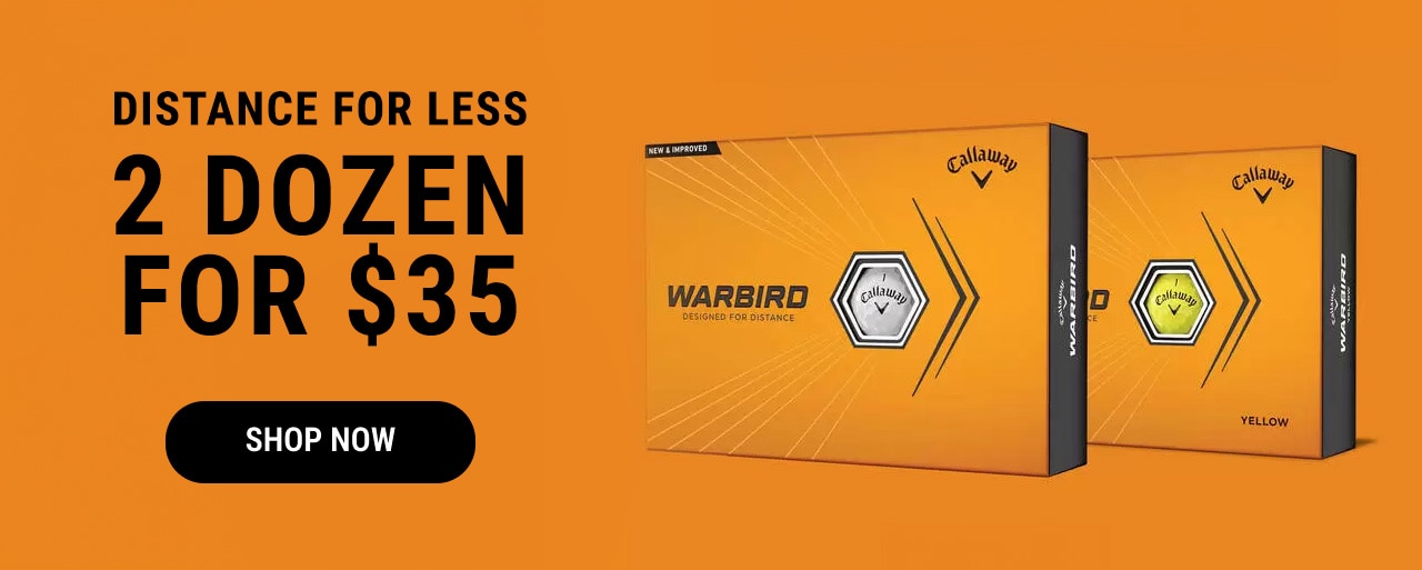 Distance For Less | 2 Dozen Warbird Balls For $35 | Shop Now