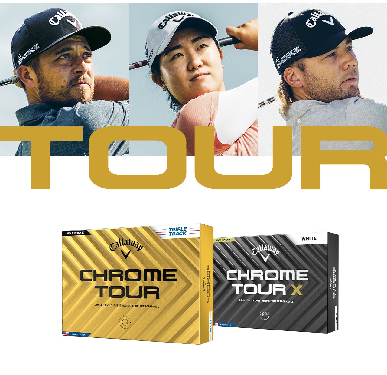 Callaway Pros and Chrome Tour Golf Ball Boxes