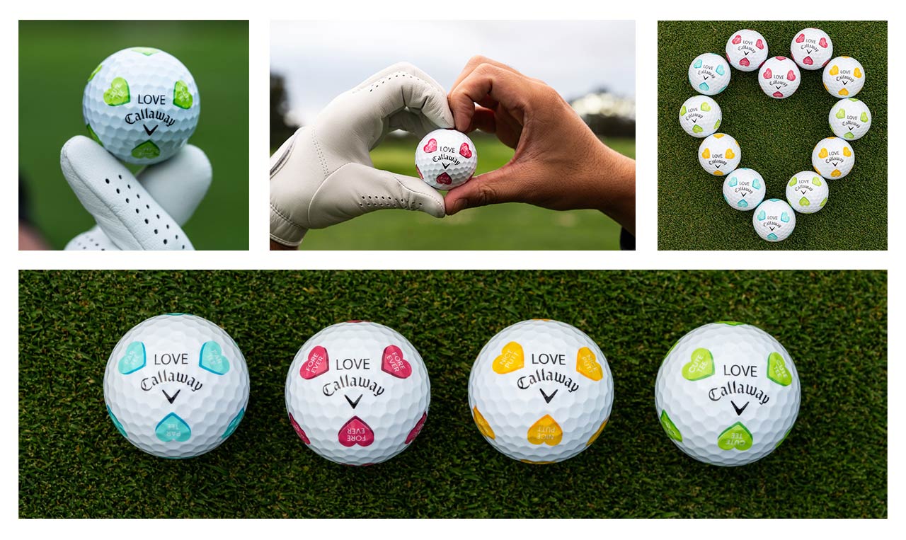 Chrome Tour Valentine's Golf Heart Golf Balls