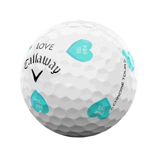 Chome Tour Valentine's Golf Hearts Ball