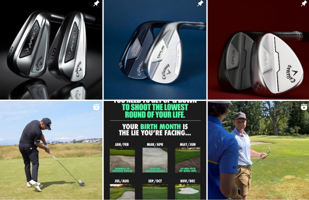 Callaway Instagram Posts