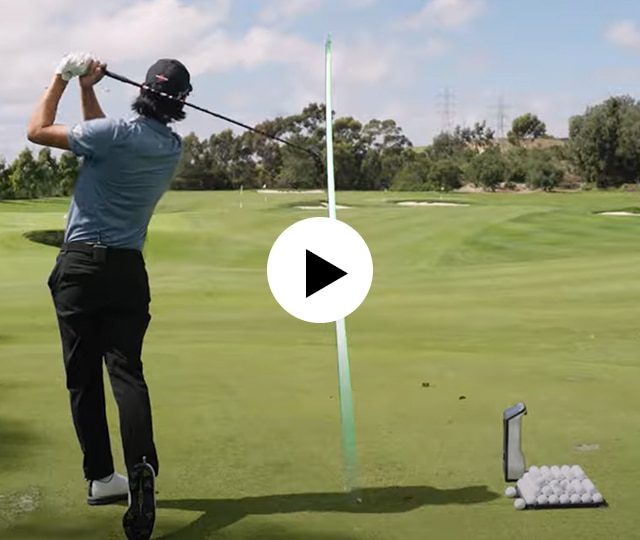 Min Woo Lee swinging Elyte Fairway Wood