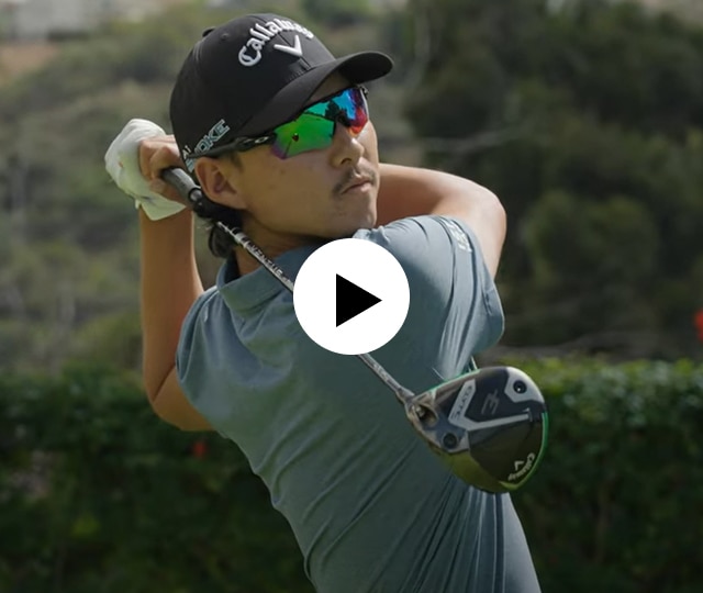 Min Woo Lee swinging Elyte Driver