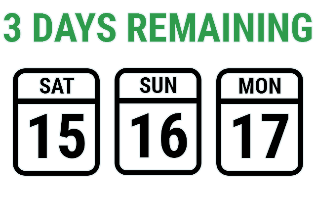 3 Days Left