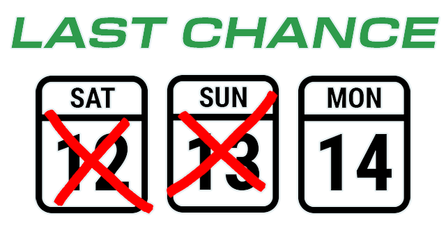 Last Chance | Ends 4/14