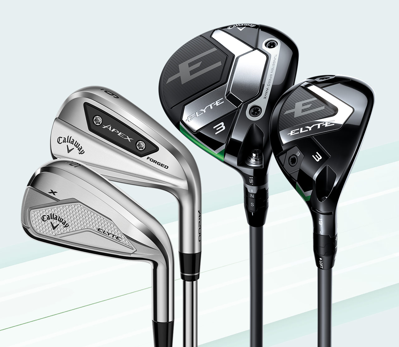 Elyte and Apex Irons | Elyte Fairway Wood & Hybrid
