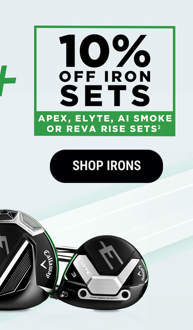 10% Off Any Apex, Elyte, Ai Smoke, or REVA RISE Sets(2) | Shop Irons