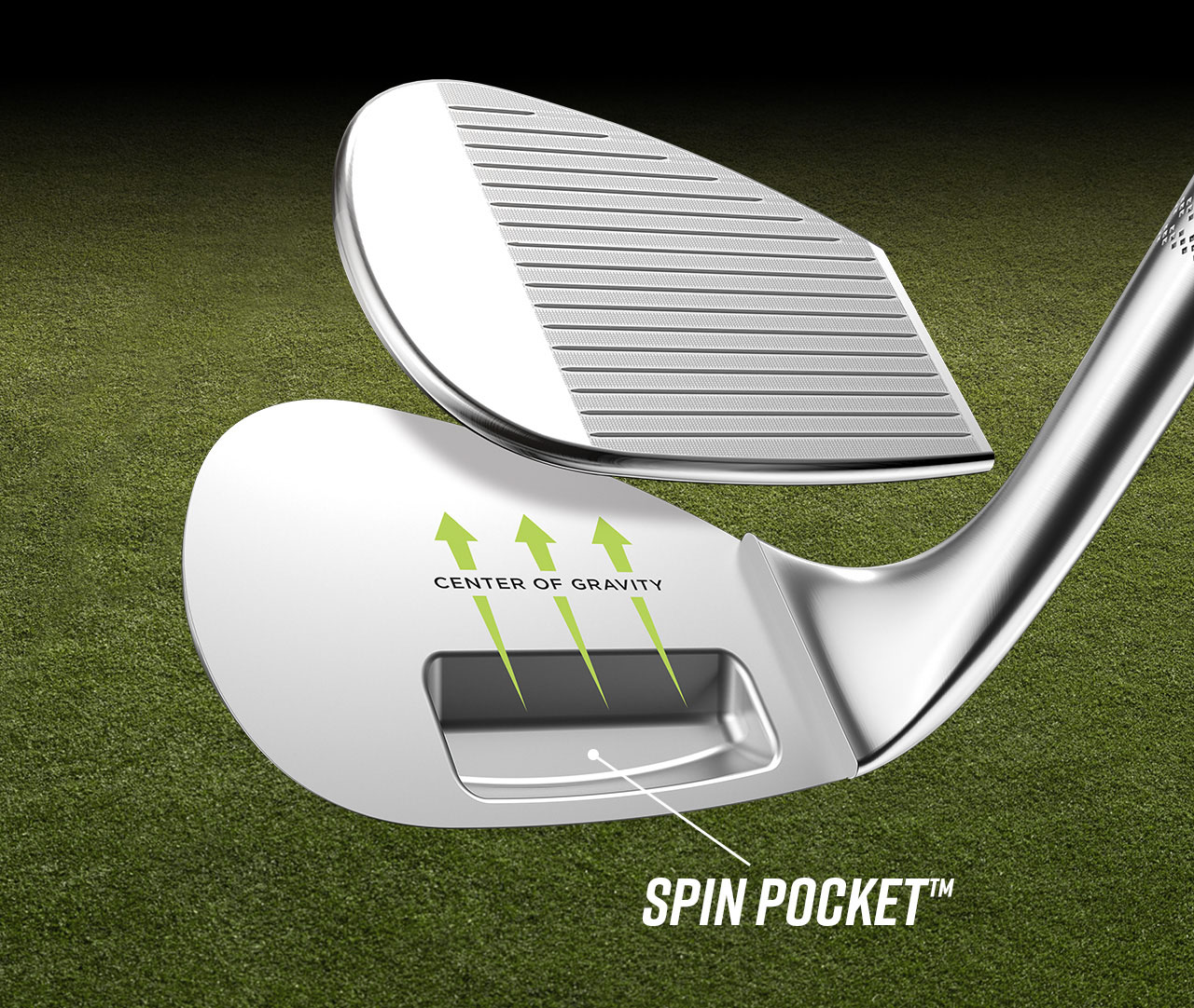 Opus SP with Exposed Spin Pocket for Center of Gravity